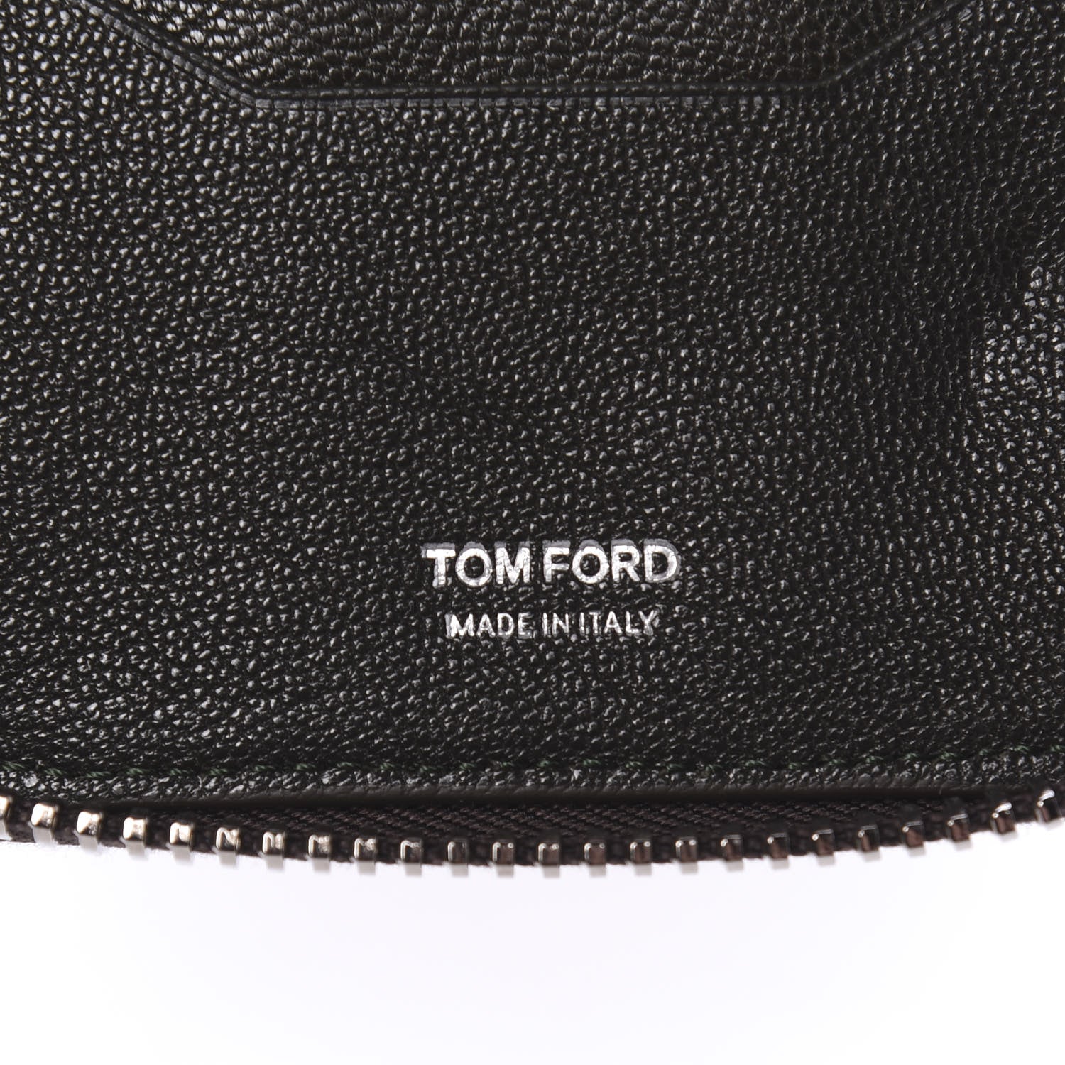 Tom Ford Calfskin Zip Around Wallet Dark Brown 6 of 6