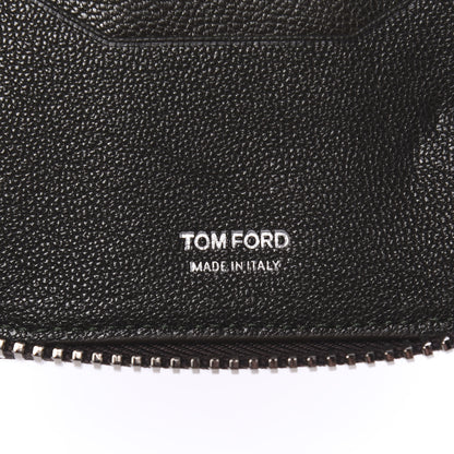 Tom Ford Calfskin Zip Around Wallet Dark Brown 6 of 6