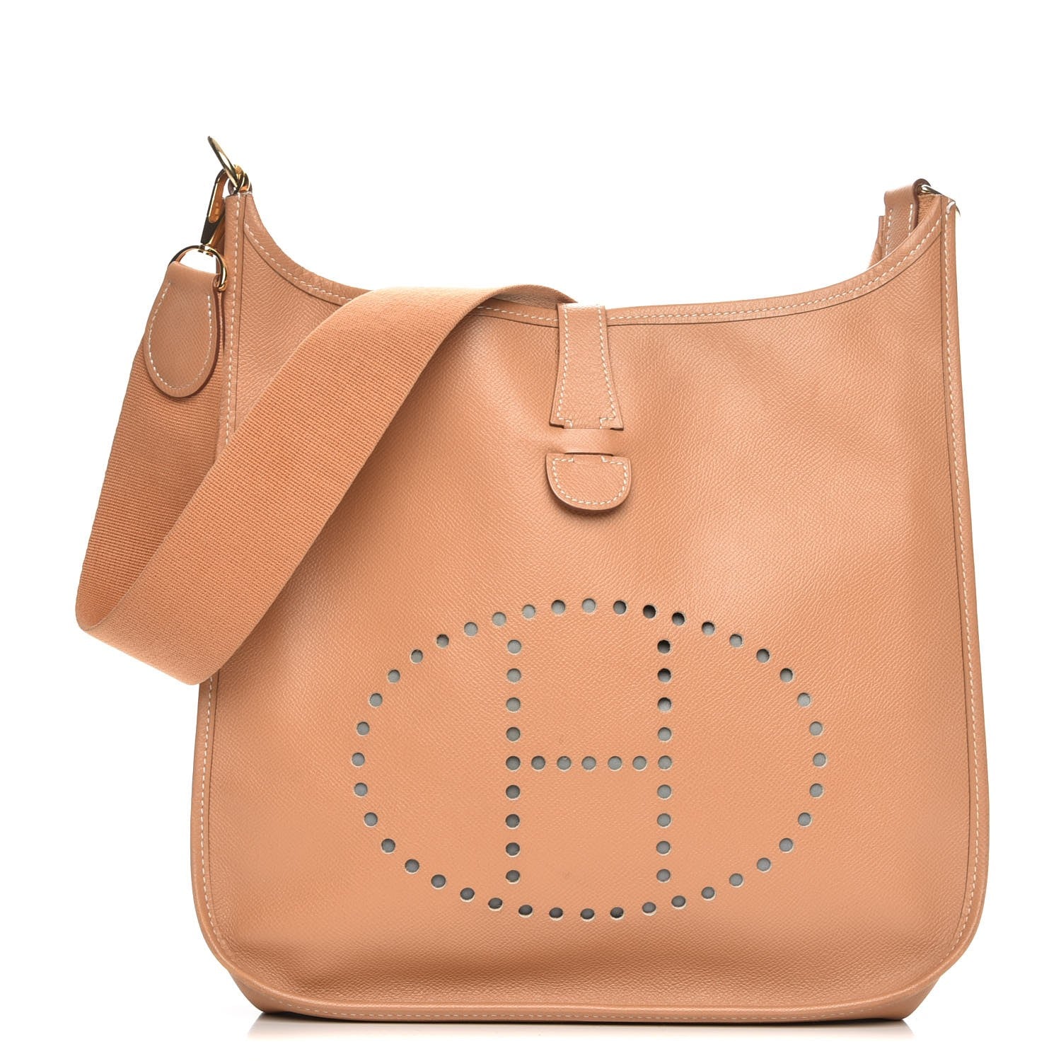 Hermes Courchevel Evelyne GM Tabac Camel 1 of 8