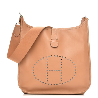 Hermes Courchevel Evelyne GM Tabac Camel 1 of 8