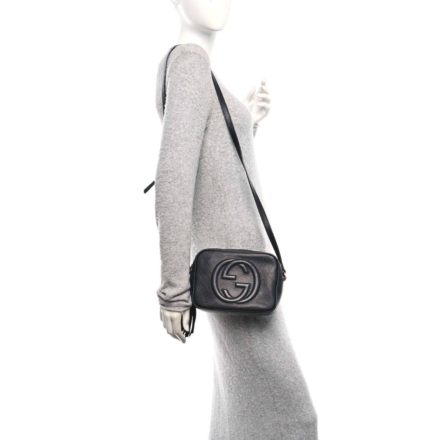 Gucci Pebbled Calfskin Small Soho Disco Bag Black 2 of 13
