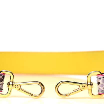 Fendi Shiny Snakeskin Vitello Dolce Strap You Purple Yellow 3 of 6