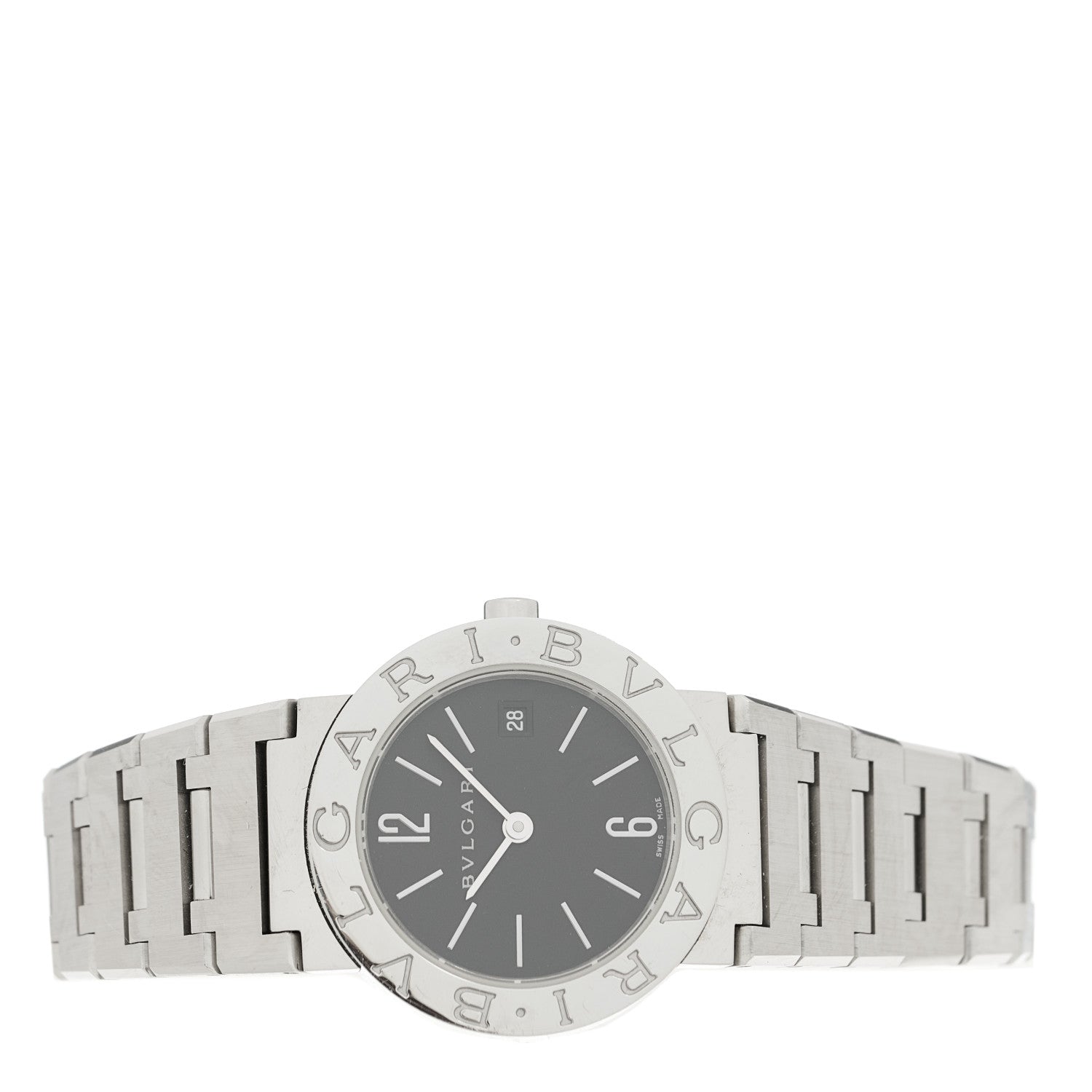 Bulgari Stainless Steel 26mm Quartz Watch Black 2 of 4