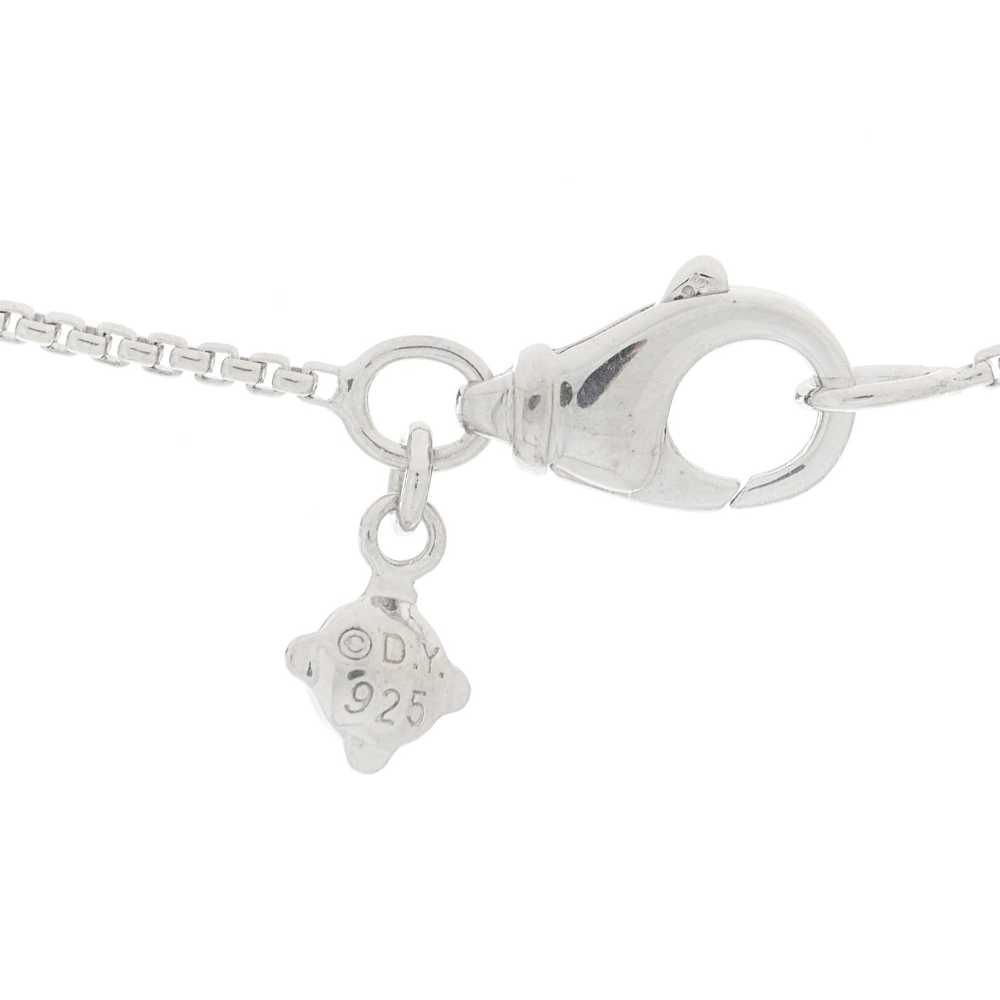 Sterling Silver Diamond 20mm Infinity Pendant Necklace