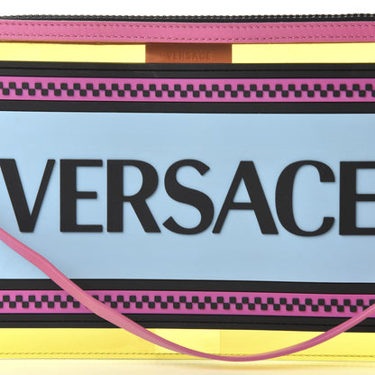 Versace Vinyl Rubber Calfskin 90s Logo Pouch Multicolor 9 of 10