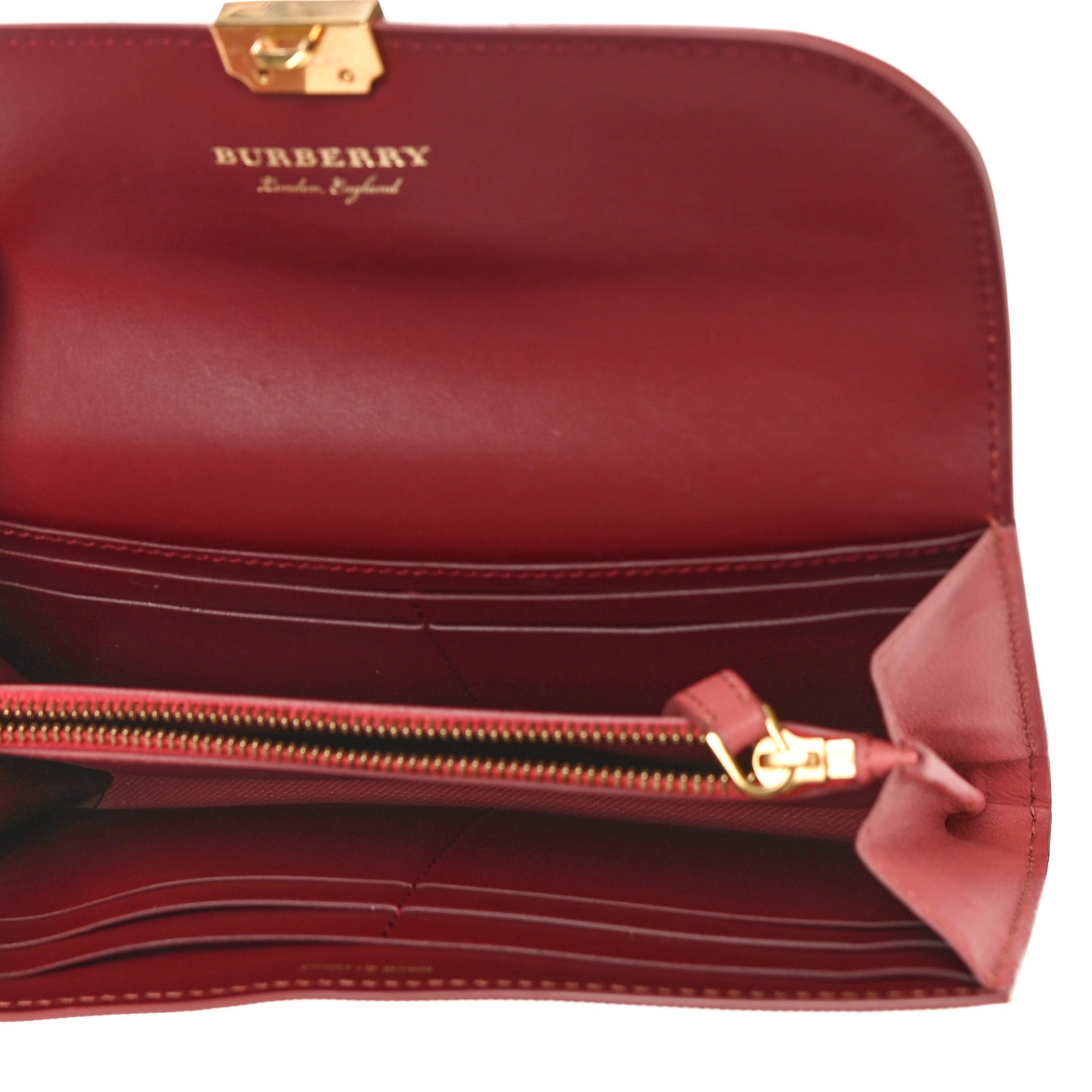 Trench Calfskin DK88 Halton Flap Wallet Pink Burgundy