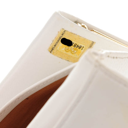 Chanel Caviar Timeless CC French Wallet White 8 of 8