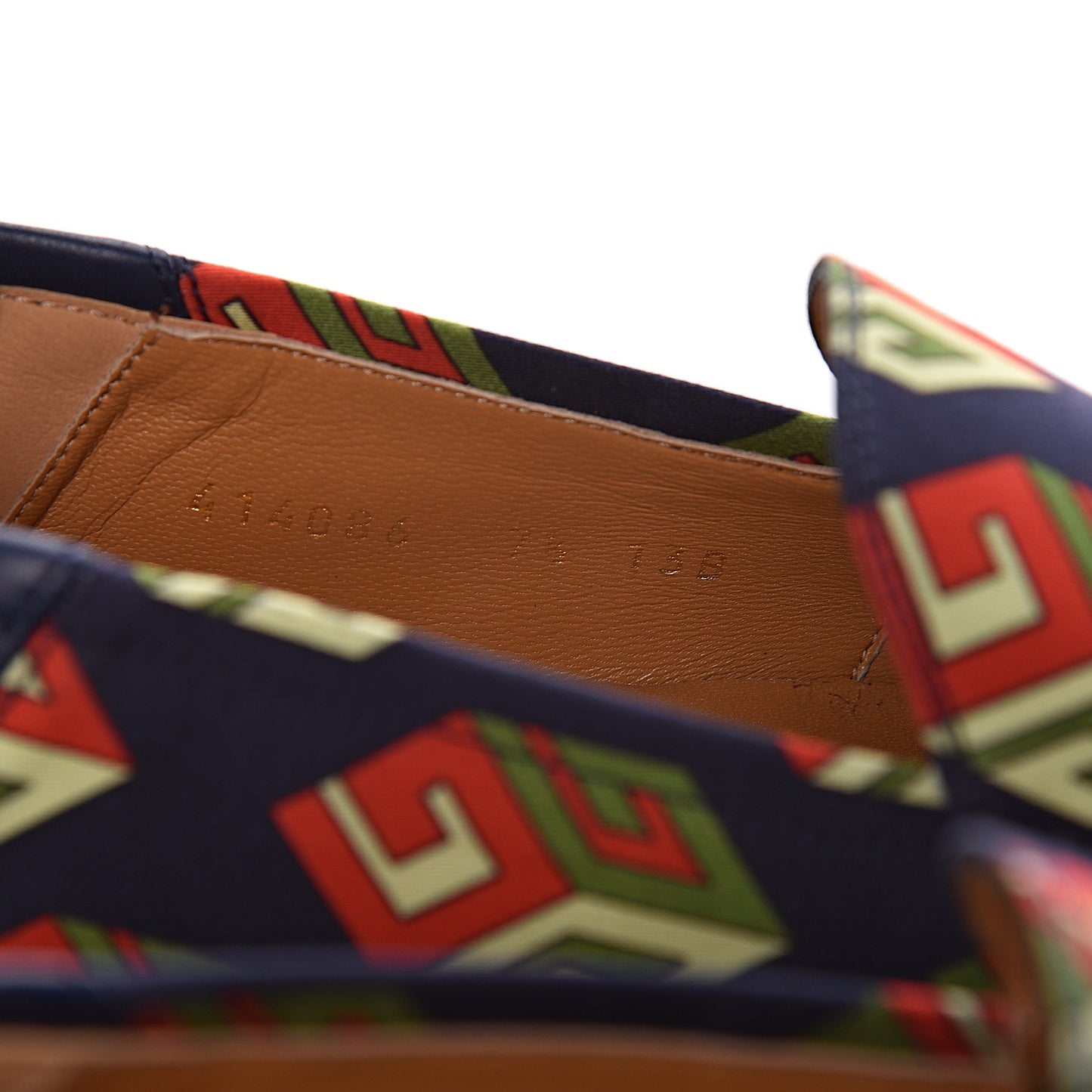 Satin Lambskin Mini GG Wallpaper Mens Brixton Horsebit Loafers 7.5 Royal Blue Blue Agata