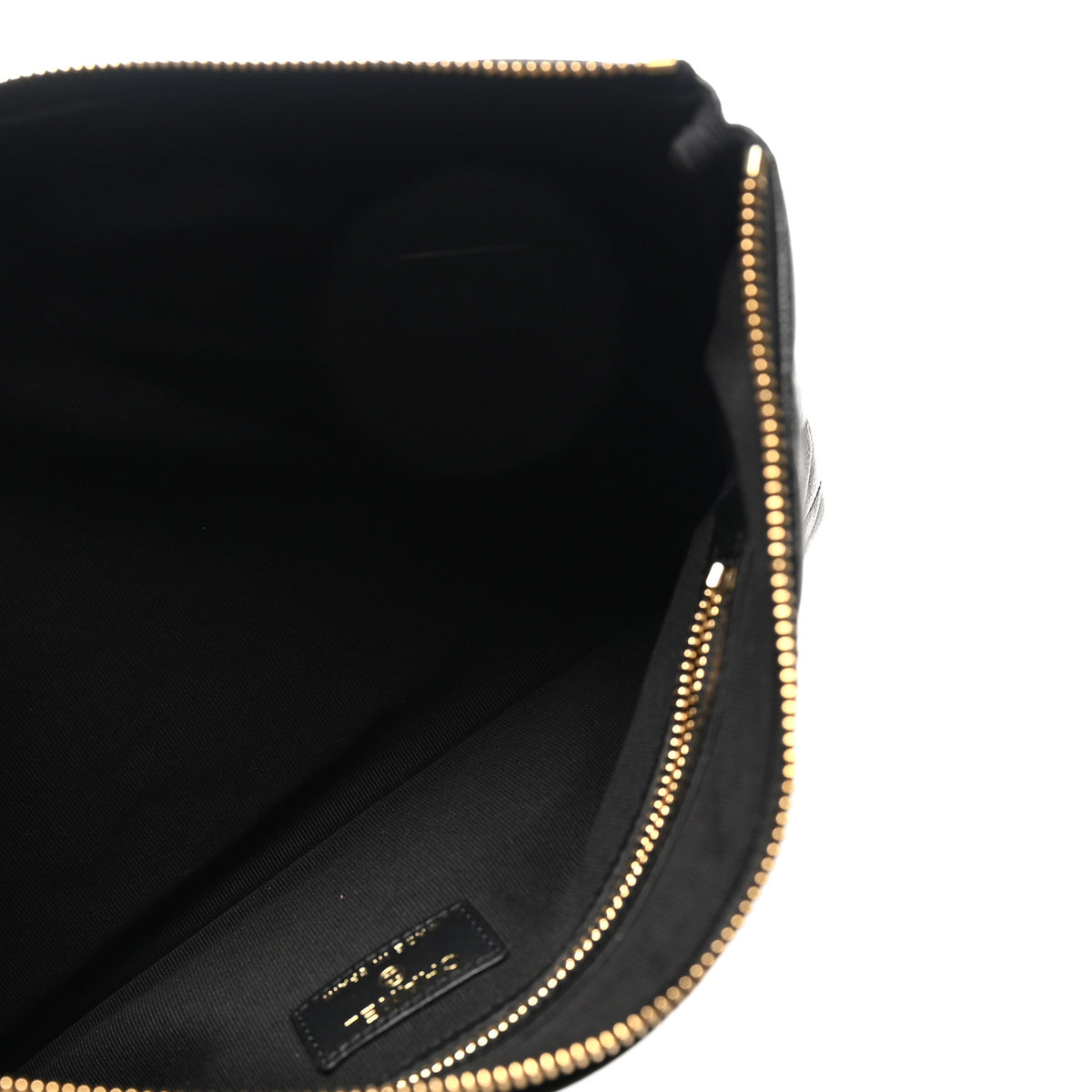 Caviar Quilted Studded CC Medium Cosmetic Case Black