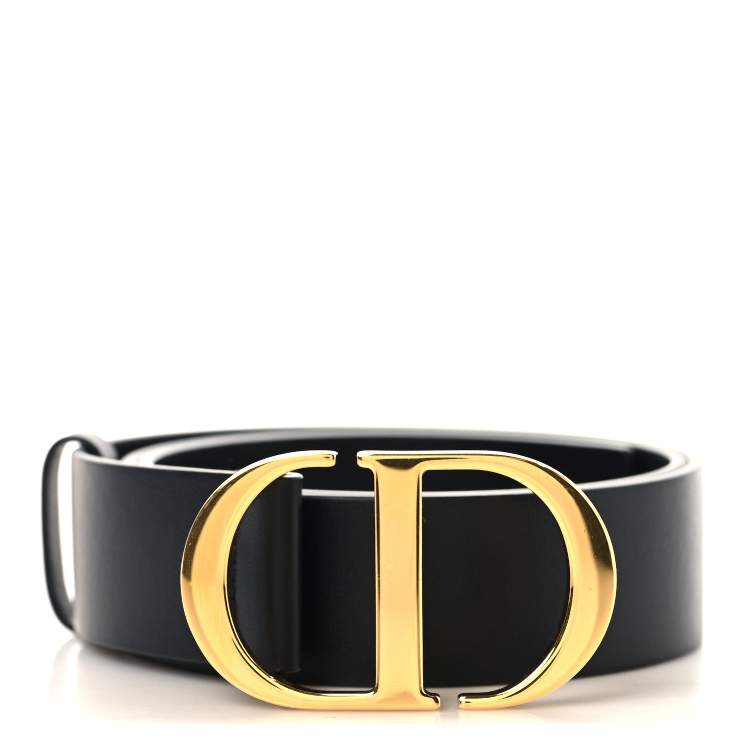 Christian Dior Calfskin 30 Montaigne 35mm Belt 80 32 Black 1 of 6