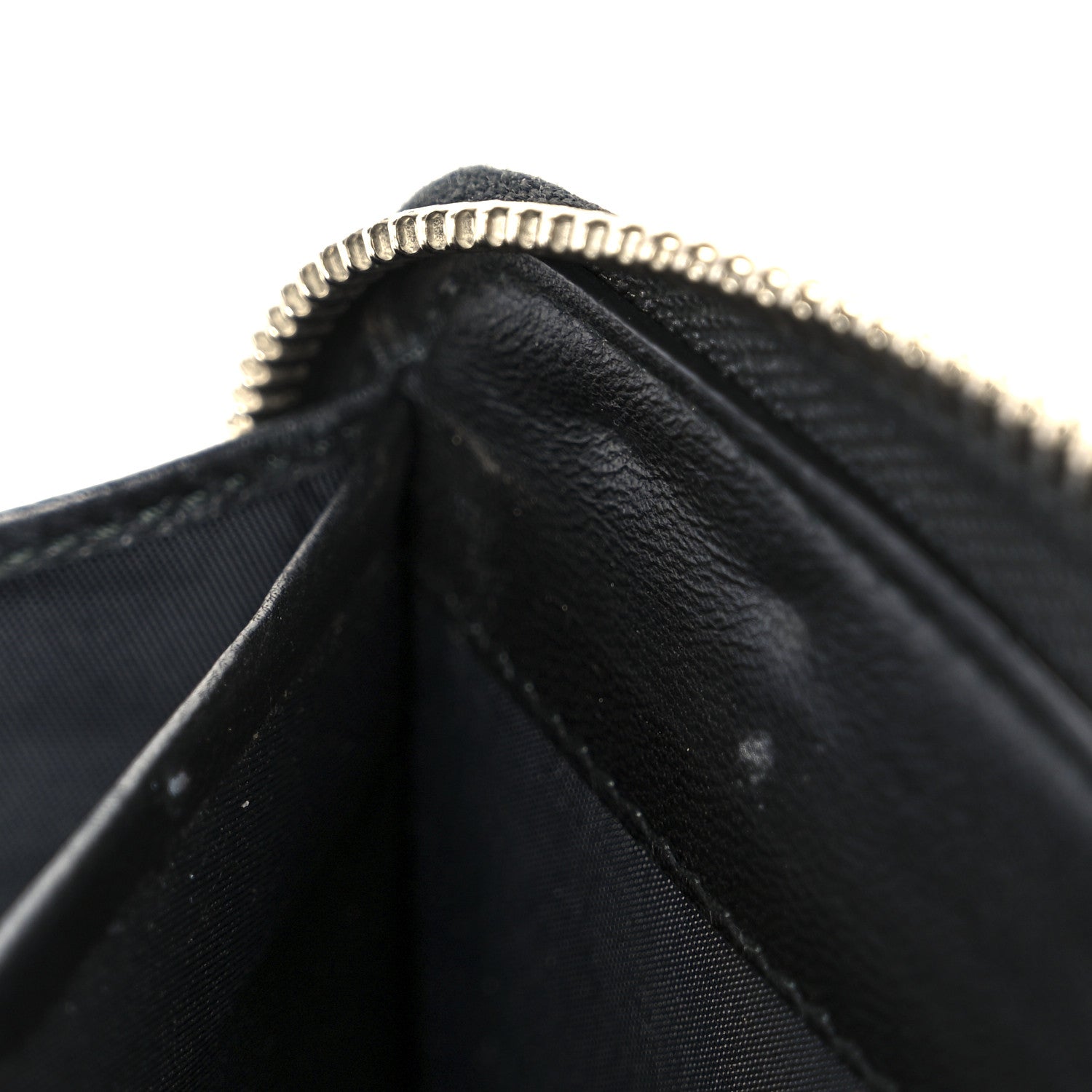 Christian Dior Lambskin Cannage Lady Dior Zip Wallet Black 9 of 10