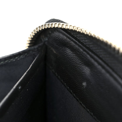 Christian Dior Lambskin Cannage Lady Dior Zip Wallet Black 9 of 10