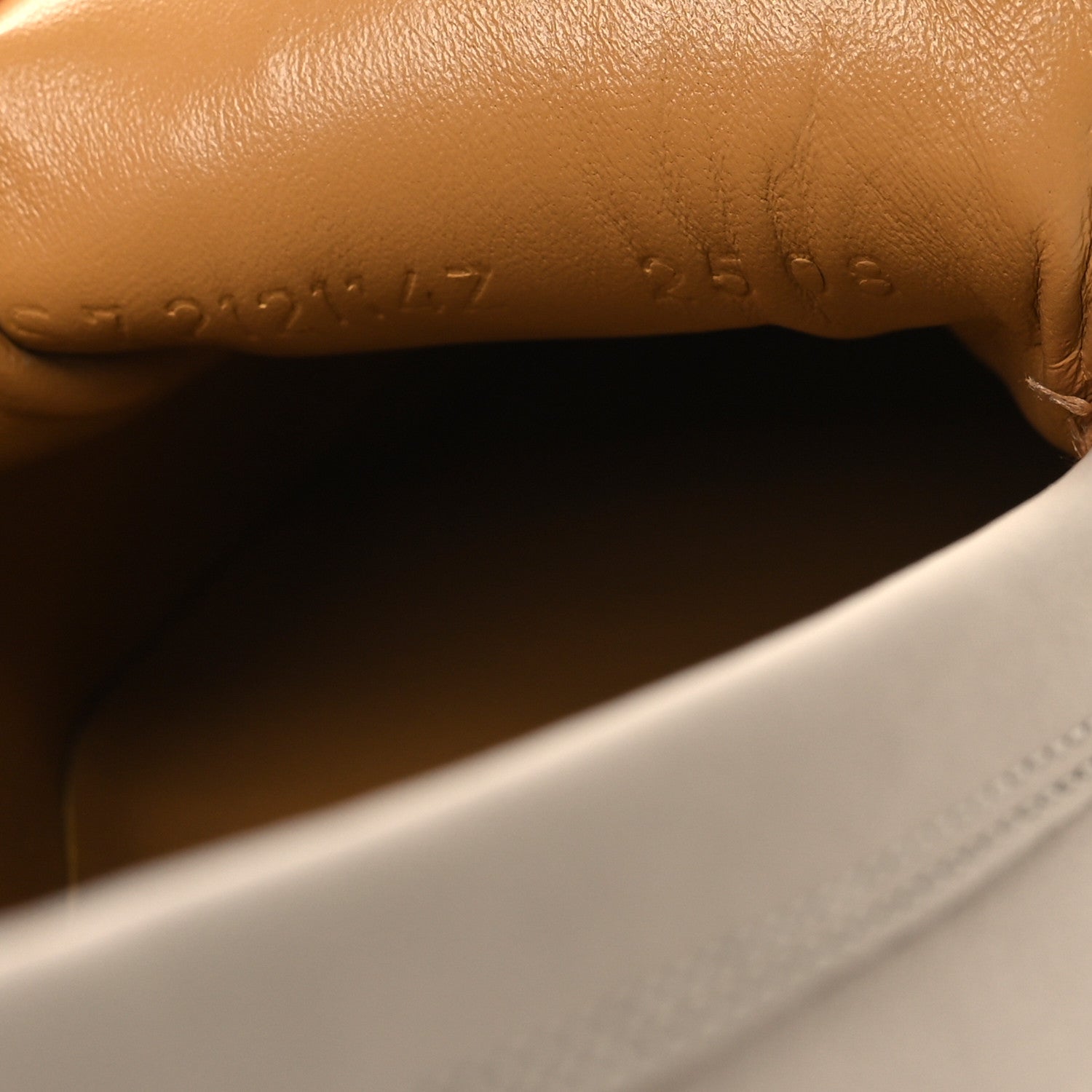 Hermes Calfskin Womens Destin Loafers 37.5 Beige Nomade 7 of 9