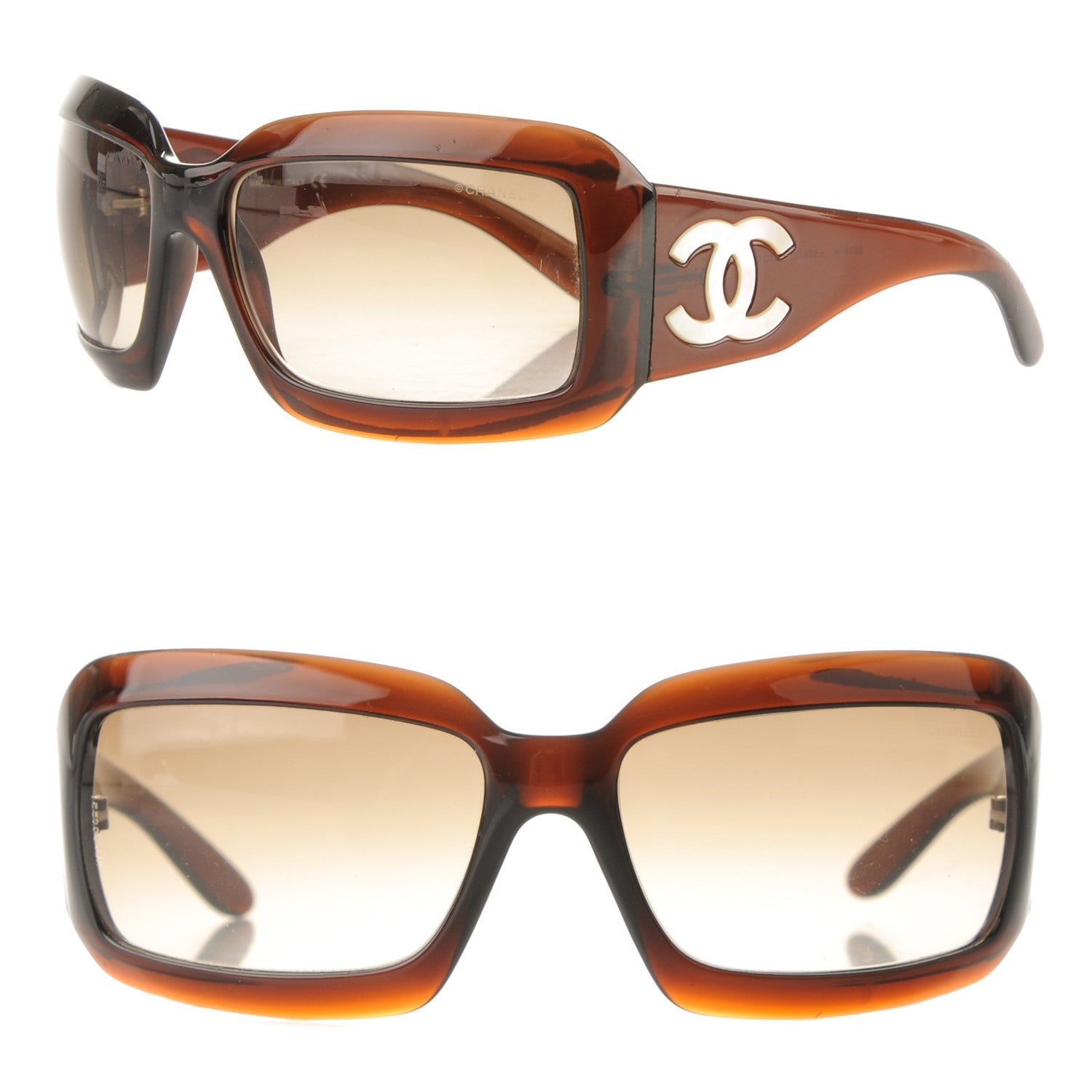 Chanel Mother of Pearl CC Sunglasses 5076-H Tortoise 1 of 4