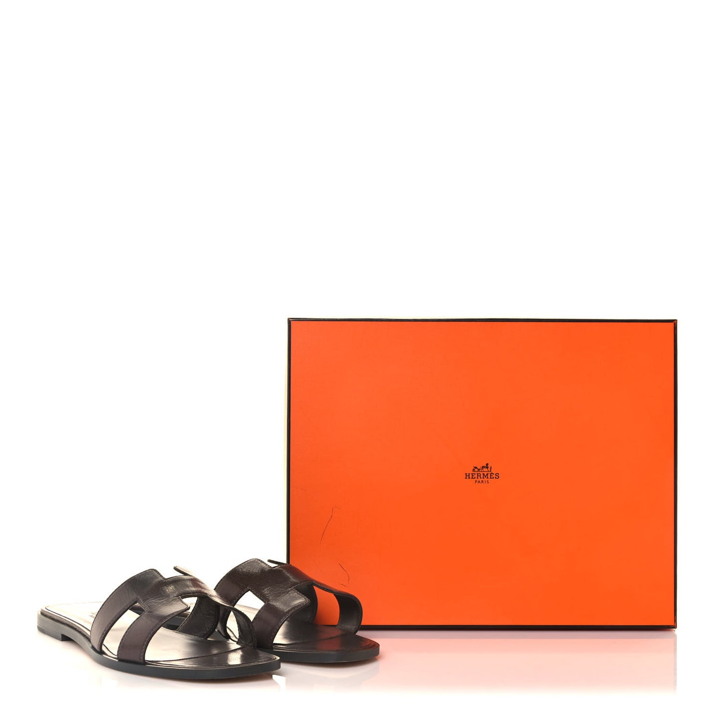 Goatskin Oran Sandals 39.5 Gris Galet