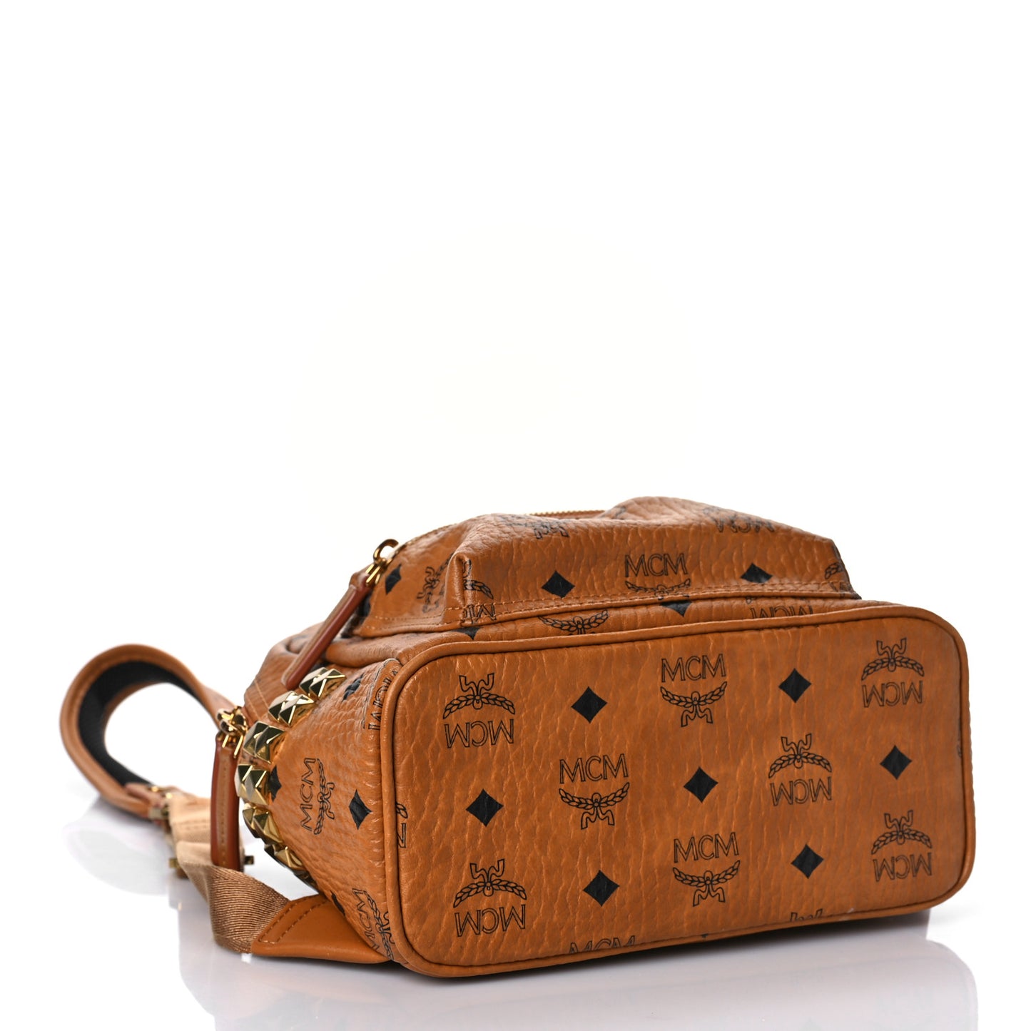 Visetos Side Stud Mini Stark Backpack Cognac
