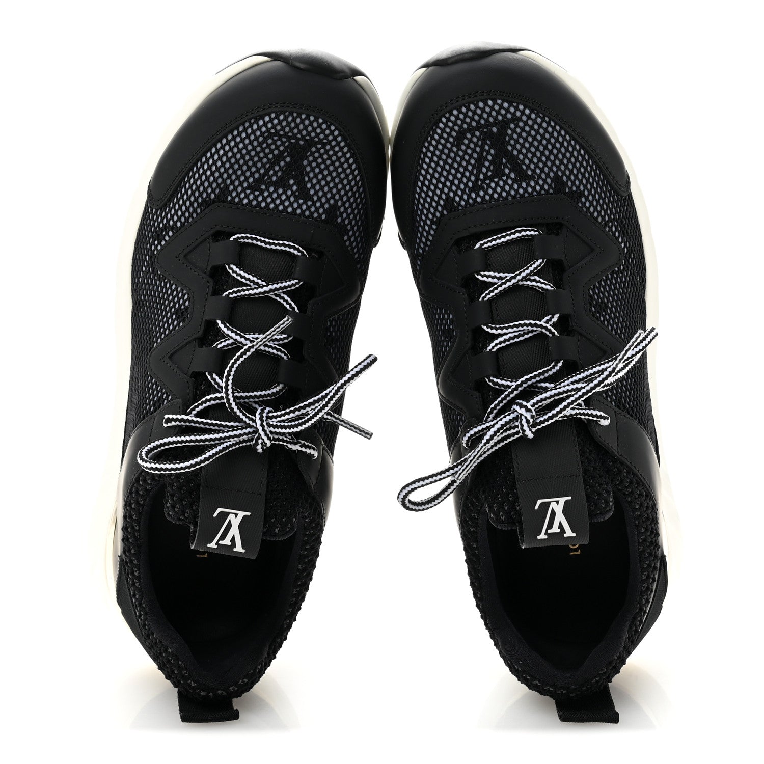 Louis Vuitton Technical Nylon Monogram Rubber Aftergame Sneakers 36 Black 2 of 10