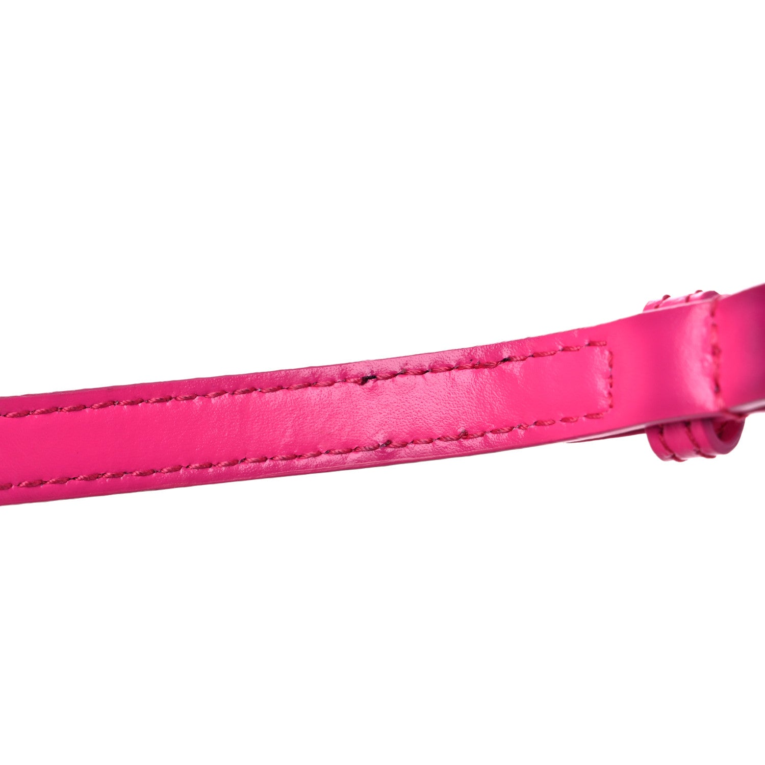 Balenciaga Shiny Box Calfskin Tonal B Hourglass Top Handle Bag XS Fuchsia 18 of 18
