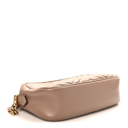 Gucci Calfskin Matelasse Small GG Marmont Chain Shoulder Bag Porcelain Rose 4 of 10