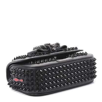 Christian Louboutin Calfskin Spikes Sweety Charity Crossbody Bag Black 3 of 8