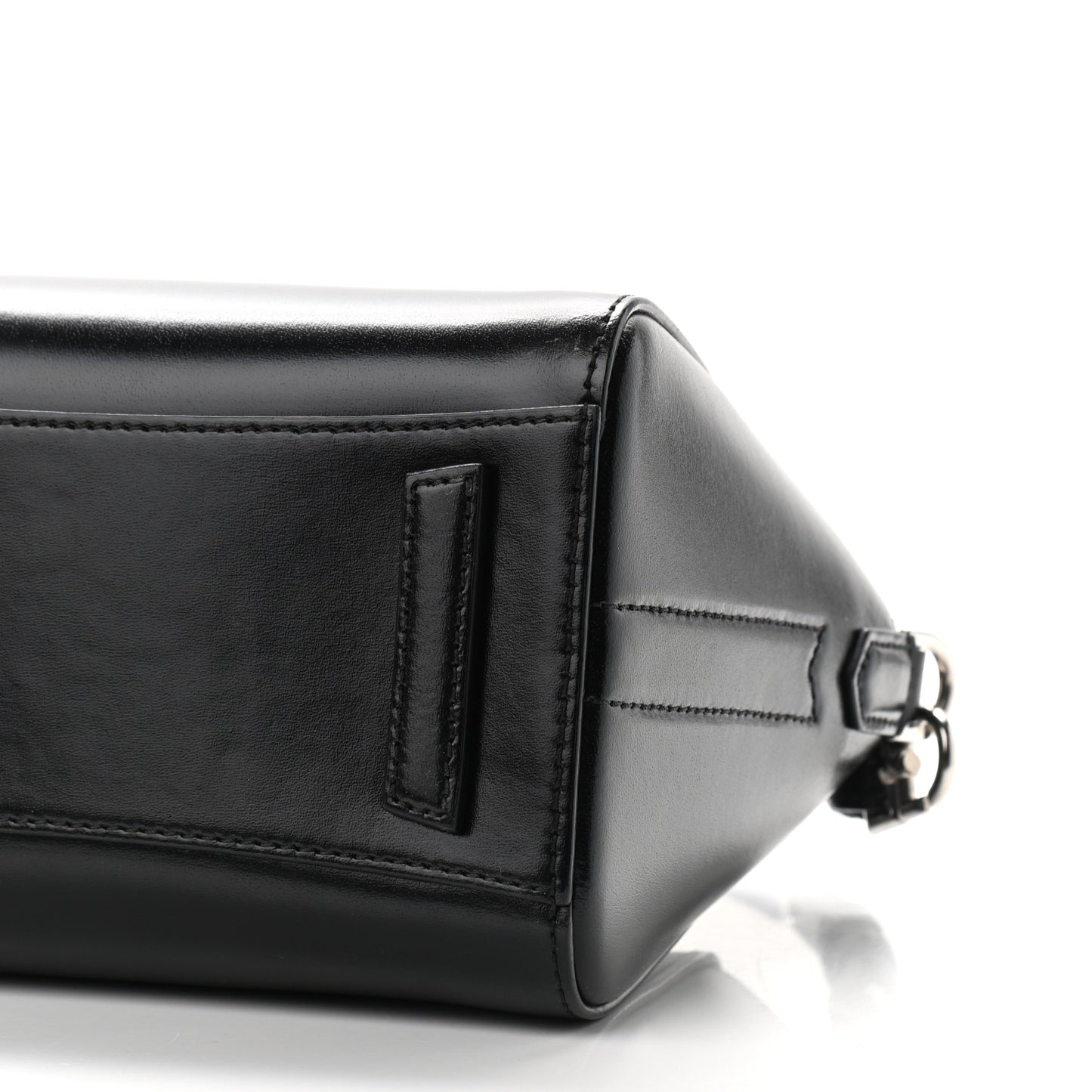 Shiny Lord Calfskin Mini Antigona Black