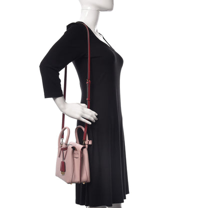 MCM Grained Calfskin Mini Milla Tote Pale Mauve 2 of 7