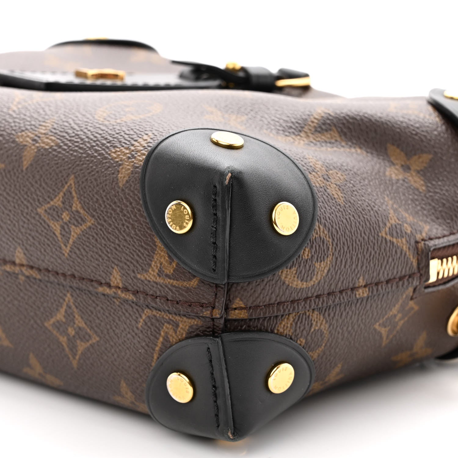 Louis Vuitton Monogram Petite Malle Souple Black 9 of 10