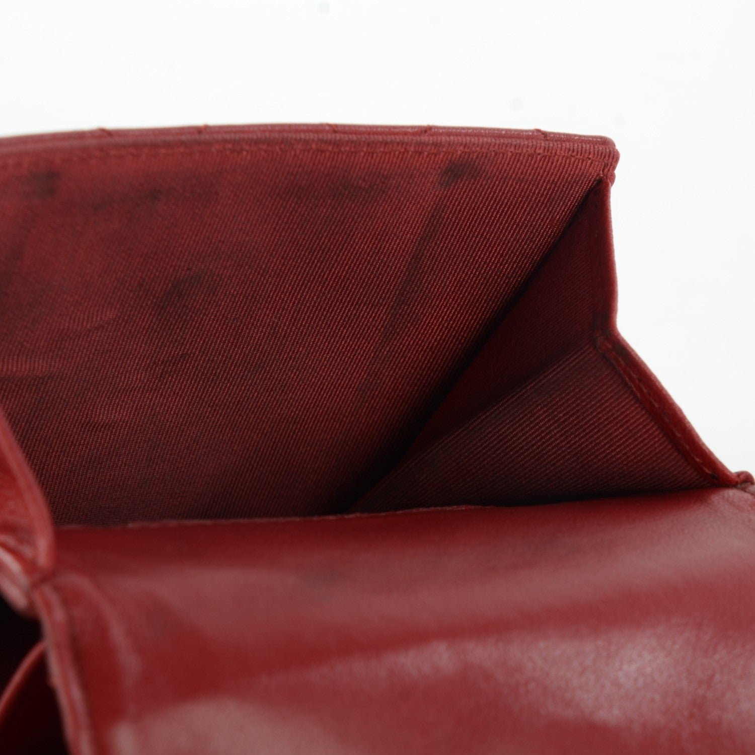 Chanel Lambskin Quilted French Flap Wallet Red 6 of 14