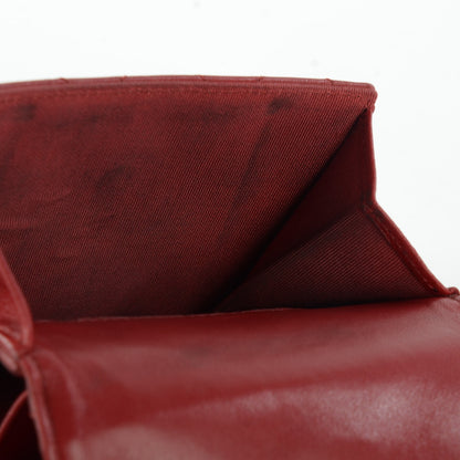 Chanel Lambskin Quilted French Flap Wallet Red 6 of 14
