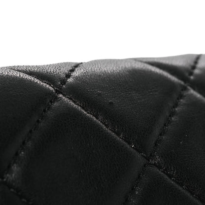 Chanel Lambskin Goat Fur Quilted Tibet Medium Flap Black 11 of 13