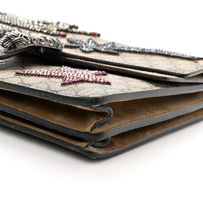 Gucci GG Supreme Monogram Shooting Star Embroidered Medium Dionysus Shoulder Bag Beige 10 of 12