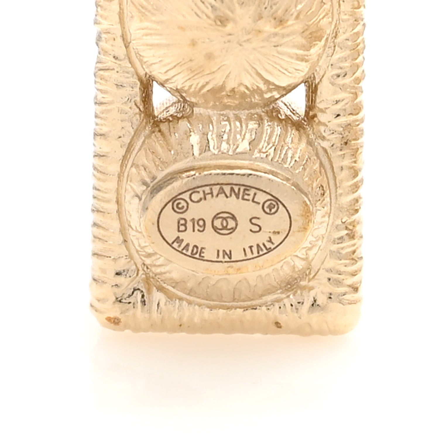 Chanel Crystal Cha-Nel Logo Brooch Set Gold 4 of 5