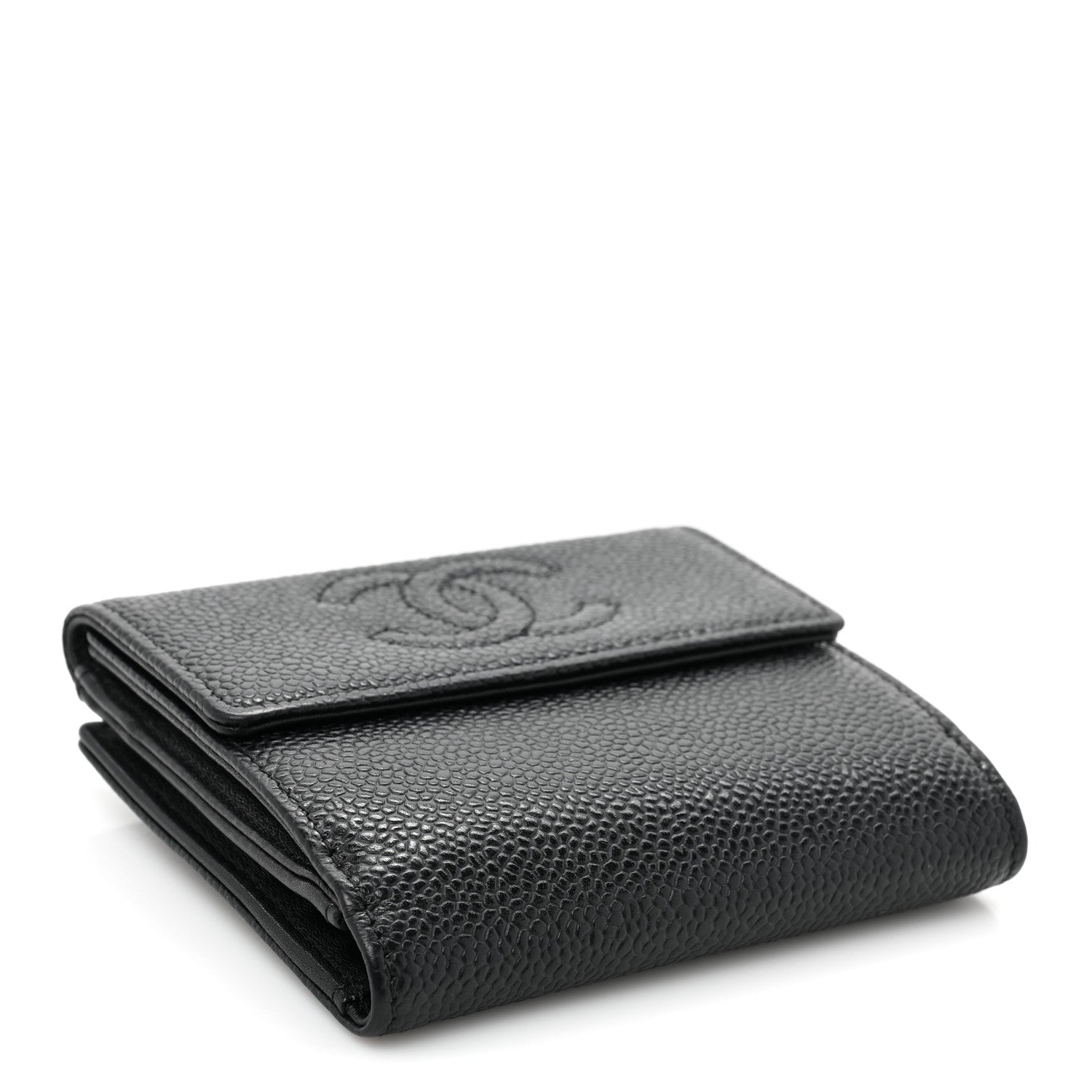 Chanel Caviar Timeless CC Compact Flap Wallet Black 4 of 11