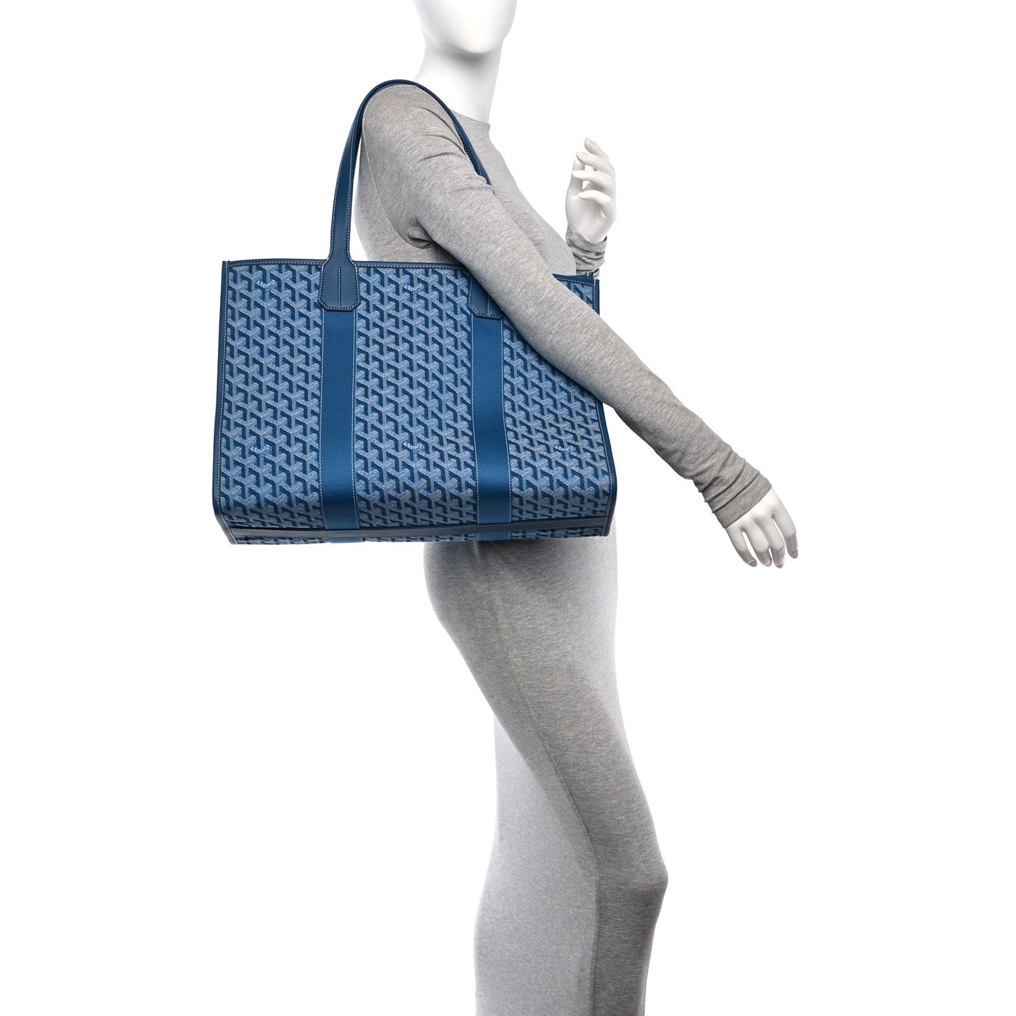 Goyardine Villette MM Tote Ocean Blue