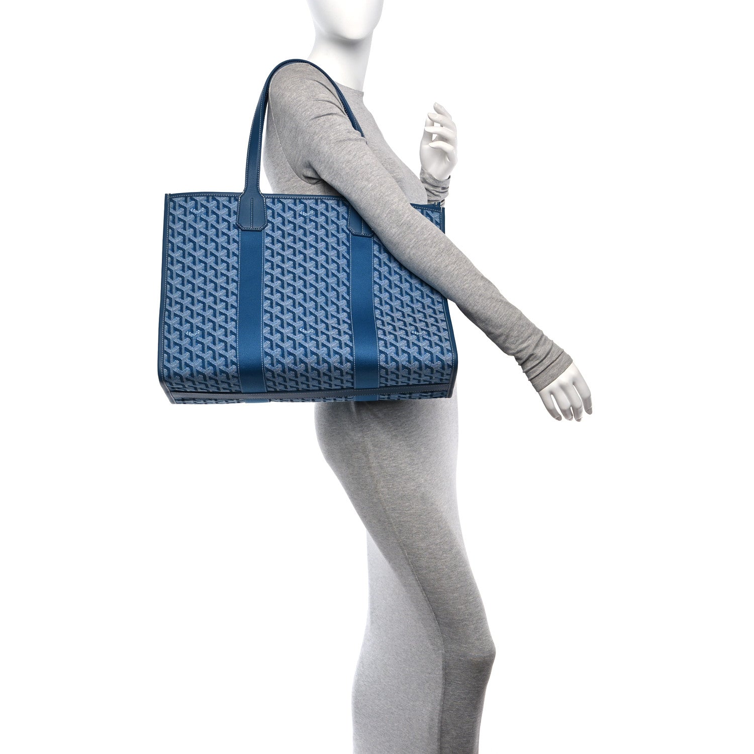 Goyard Goyardine Villette MM Tote Ocean Blue 2 of 9