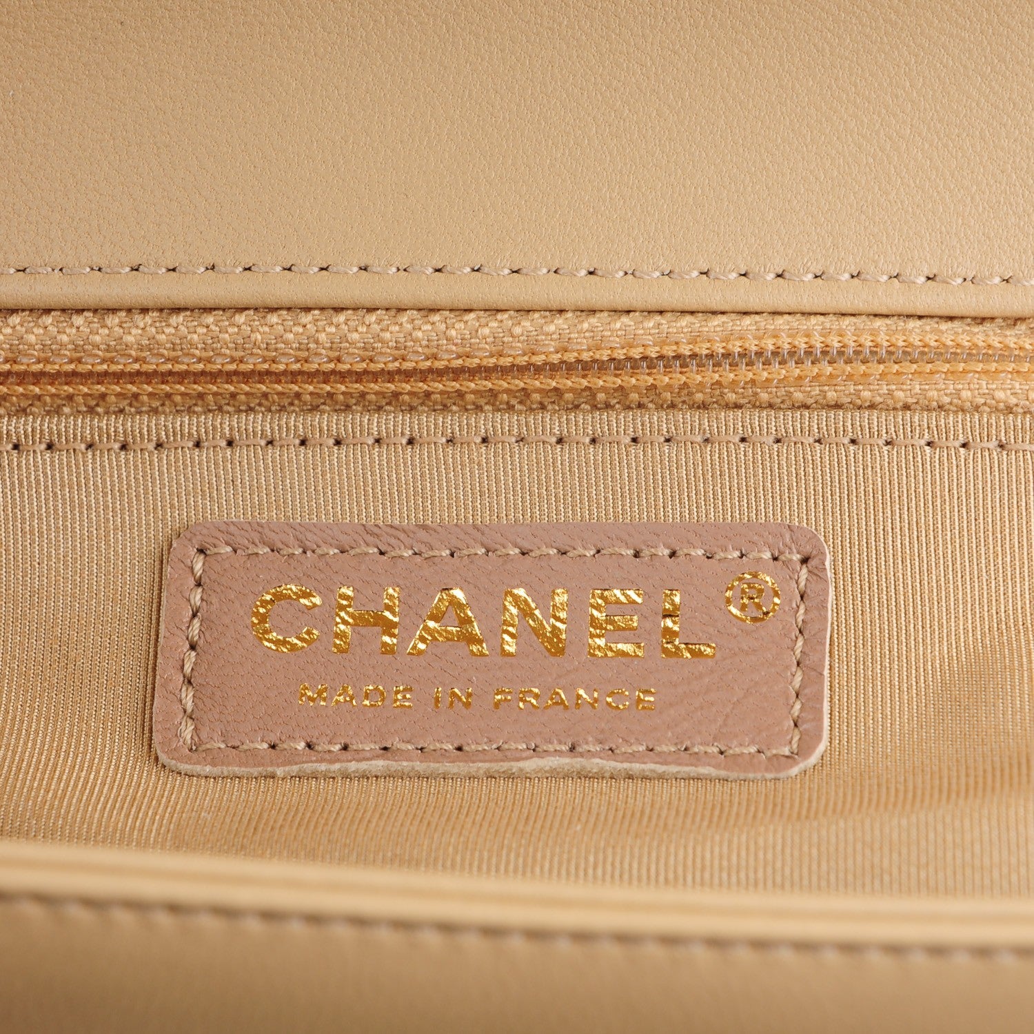Chanel Lambskin Quilted New Medium Boy Flap Light Beige 7 of 8