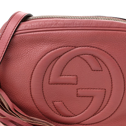 Gucci Pebbled Calfskin Small Soho Disco Bag Peonia Flower 8 of 12