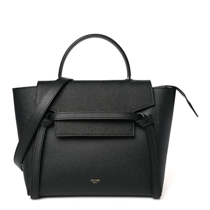 Celine Grained Calfskin Micro Belt Bag Black 1 of 9
