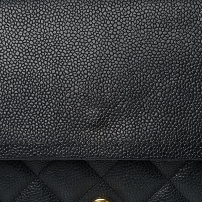 Chanel Caviar Quilted Jumbo Double Flap Black 9 of 13