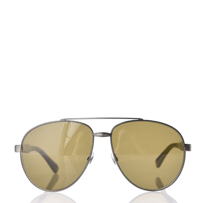 Gucci Aviator Sunglasses GG0054S Grey Green 2 of 7