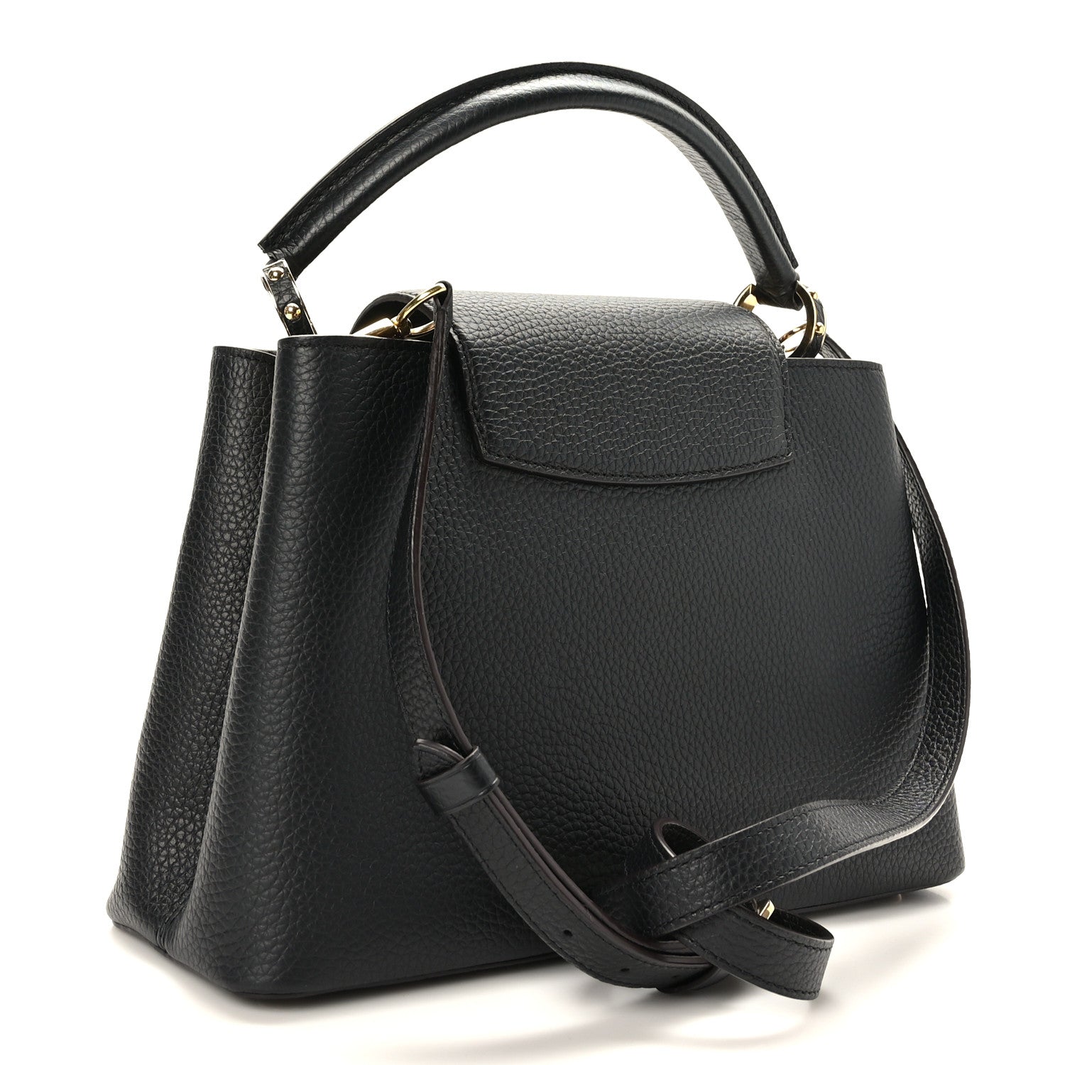 Louis Vuitton Taurillon Capucines PM Black 3 of 10
