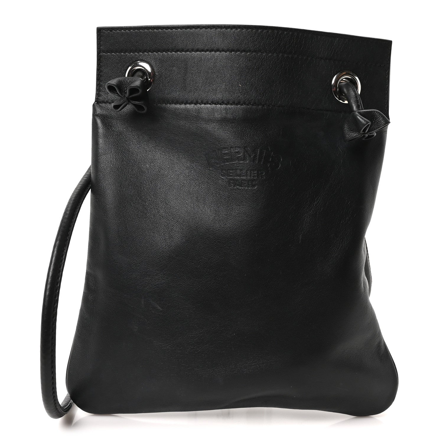 Hermes Milo Lambskin Swift Mini Aline Black 1 of 9