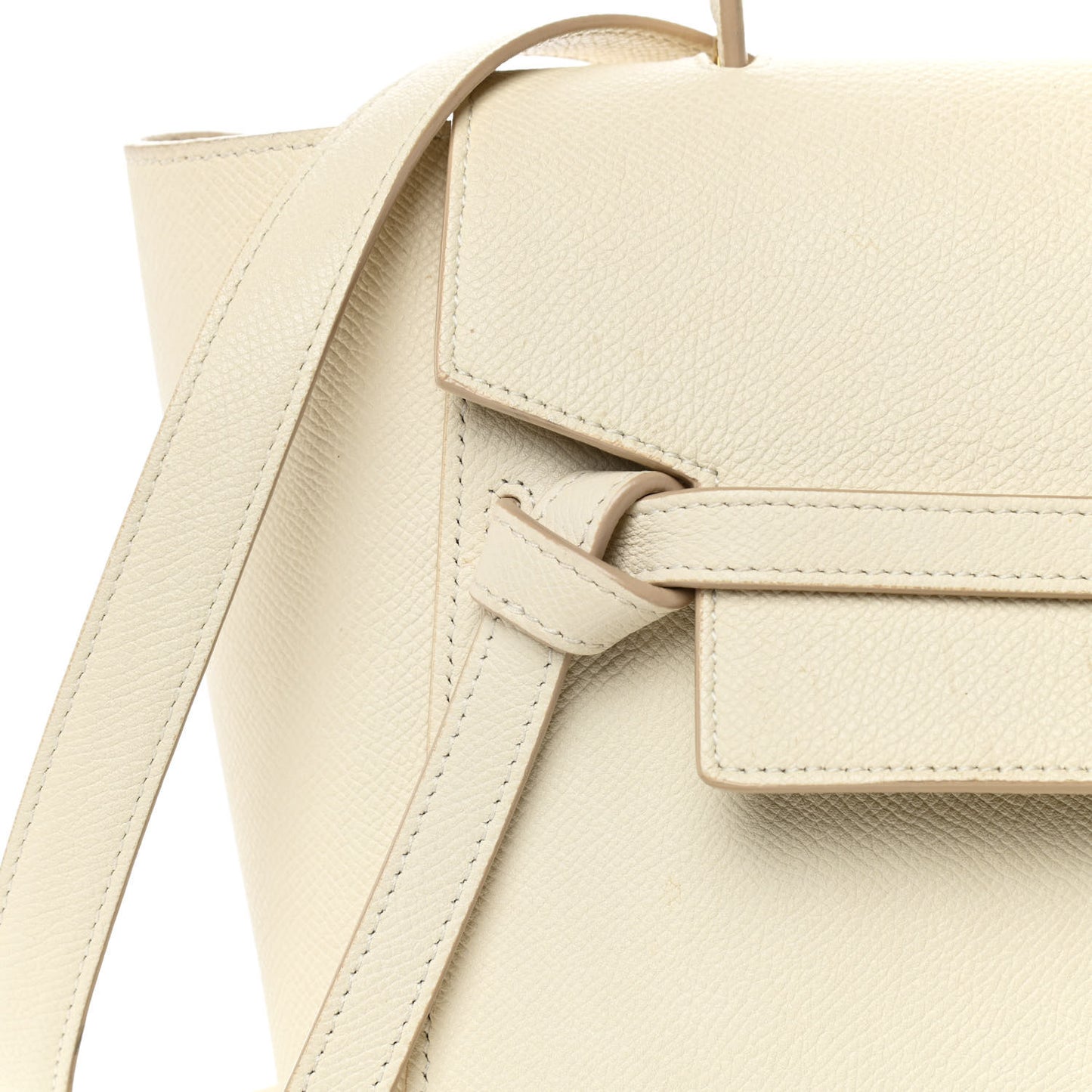Grained Calfskin Micro Belt Bag Linen