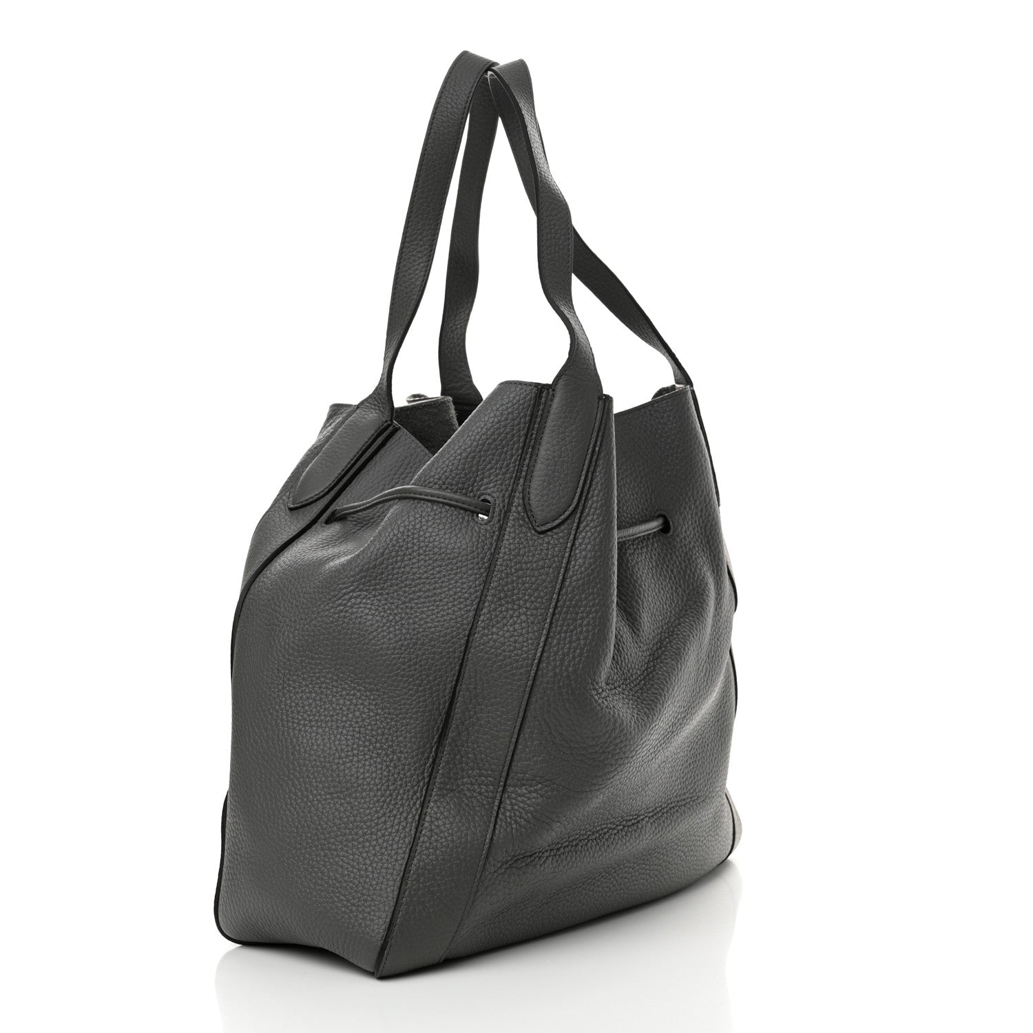 Mulberry Heavy Grain Calfskin Millie Tote Charcoal 4 of 11