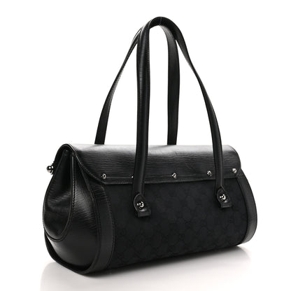 Gucci Monogram Bamboo Bullet Bag Black 3 of 11