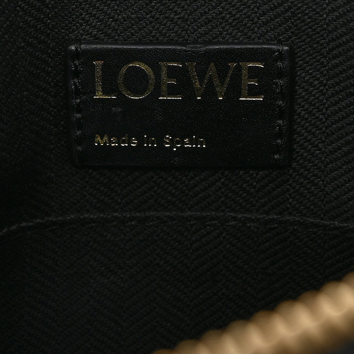 Loewe Calfskin Embossed Repeat T Pouch Black 6 of 6