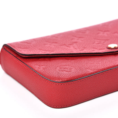 Louis Vuitton Empreinte Pochette Felicie Chain Wallet Cherry 9 of 11