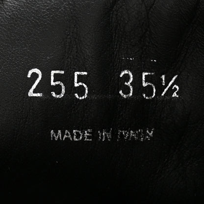 Prada Spazzolato Rois Re-Nylon Metal Triangle Logo Monolith Pouch Pocket 55mm Boots 35.5 Black 7 of 11