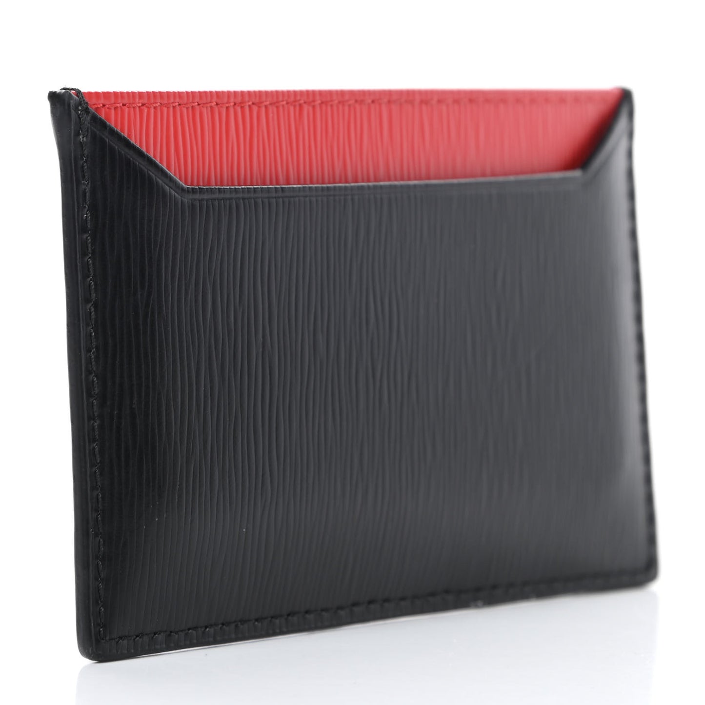Vitello Move Metal Card Case Black Lacca