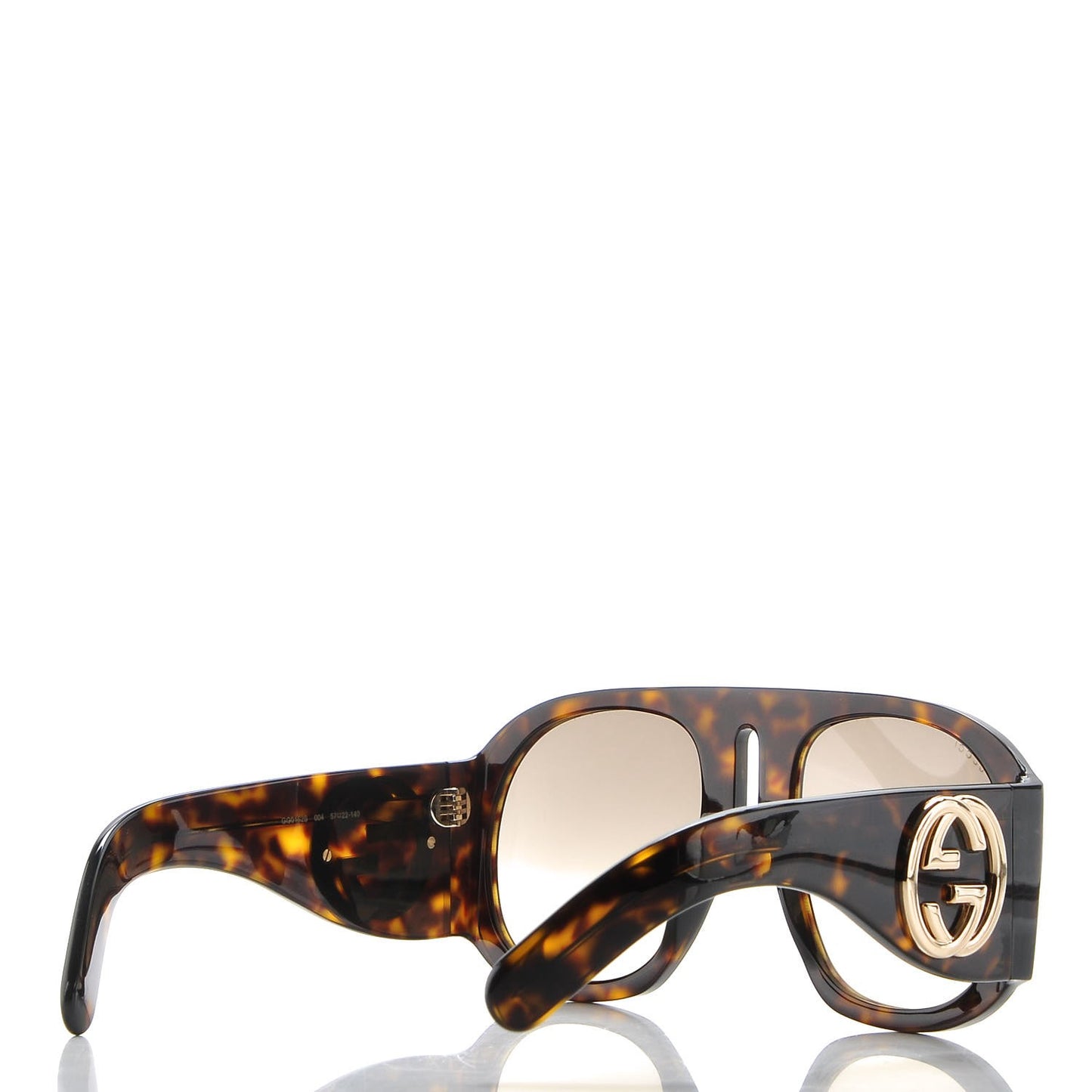 Acetate Oversized Interlocking G Sunglasses GG0152S Tortoise
